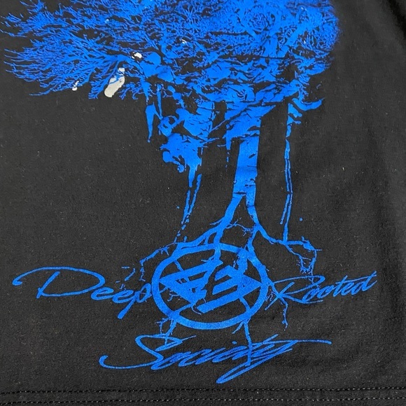 ENY CE‎ Mens 2XL Black Deep Rooted Society Tree Graphic T Shirt - Picture 4 of 4